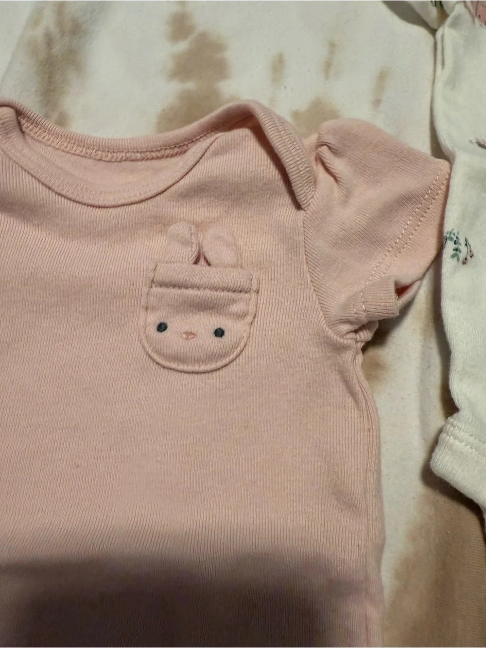 Newborn 5-Pack Short Sleeve Onesies - Pink & Cream Tones